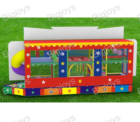 Foldable trailer playground